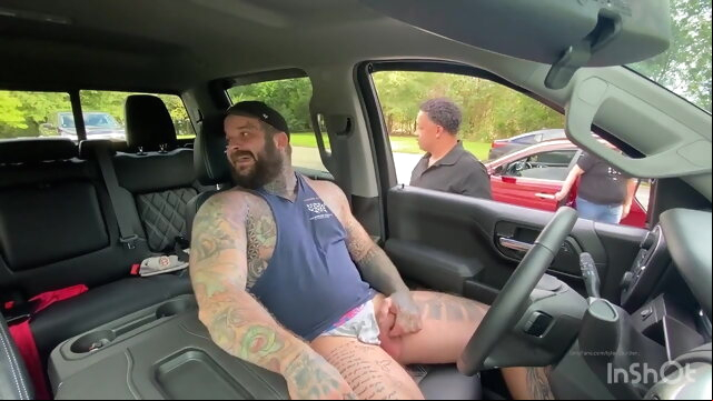 Daddy got caught in gay porno big cock  blowjob daddy